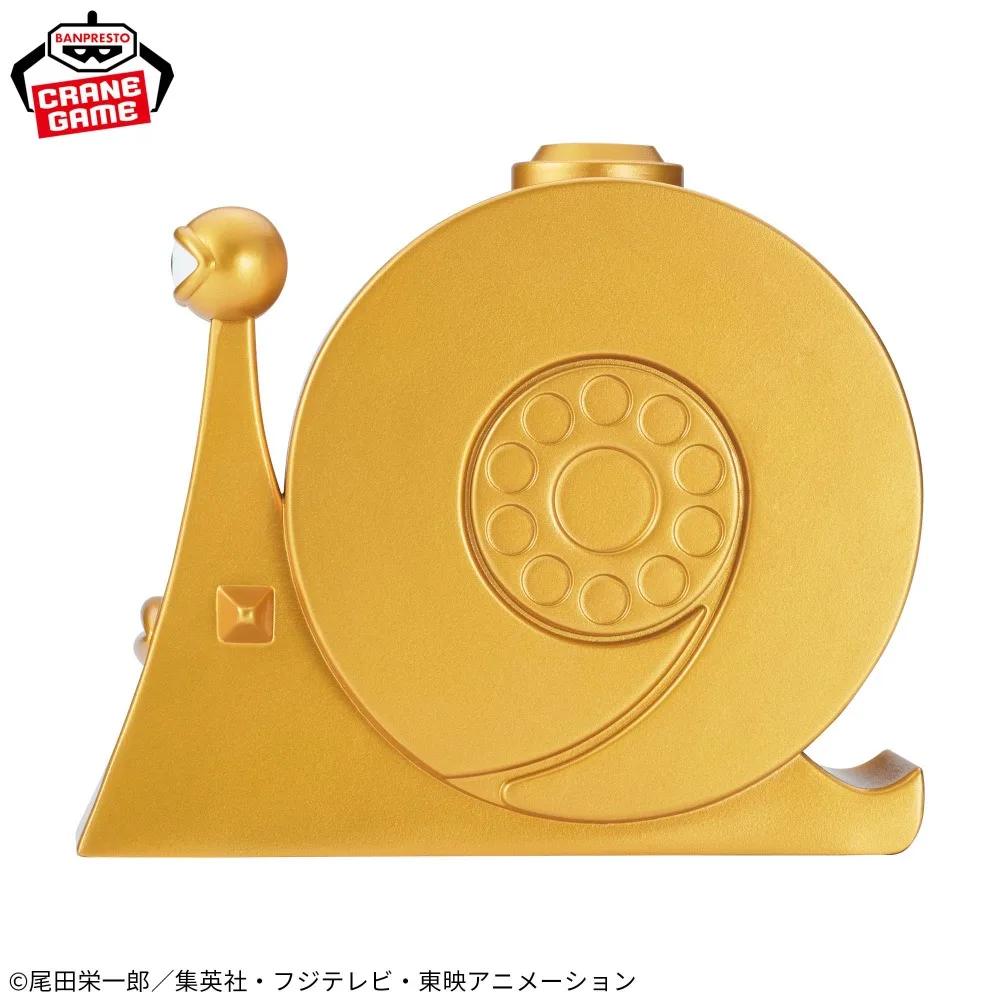 In Voorraad Bandai Originele Echt Een Stuk SOFVIMATES Golden Den Den Mushi 9 cm Anime Collection Model Speelgoed Banpresto Figuren gift