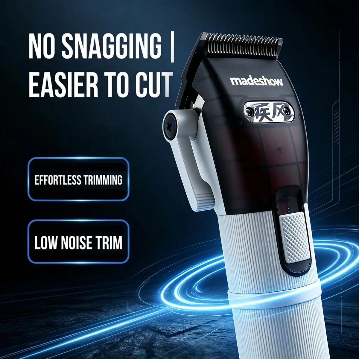 Madeshow M5F MAX Professional Hair Cutter Fade Low Noise Brushless Motor Full Metal LED Display Hair Cutting Machine for Men