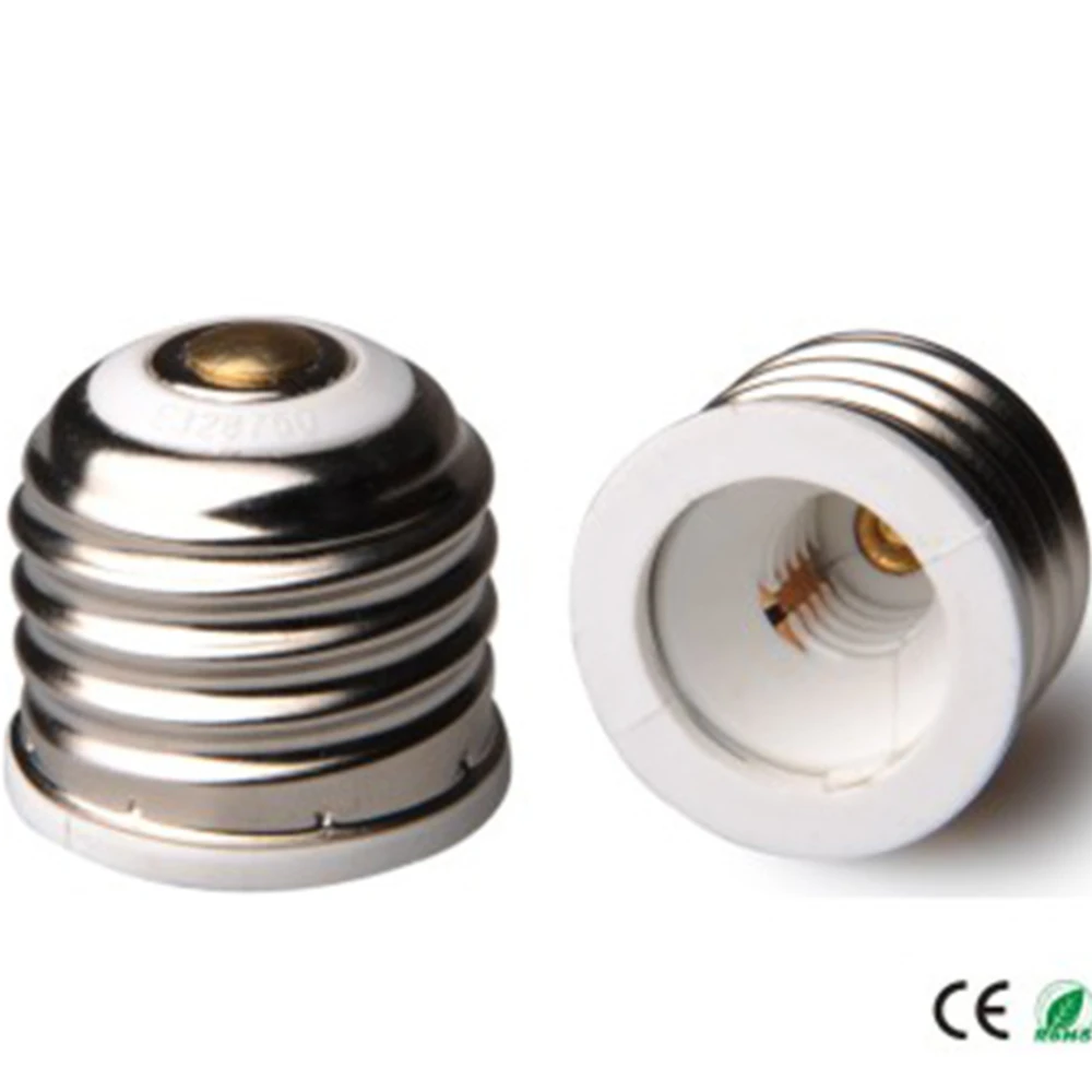 

4pcs US JP CA E26 To E11 Medium To Mini Screw LED Bulb Base Holder Converter Adapter, Allow To Install E11 Lamp in E26 Socket