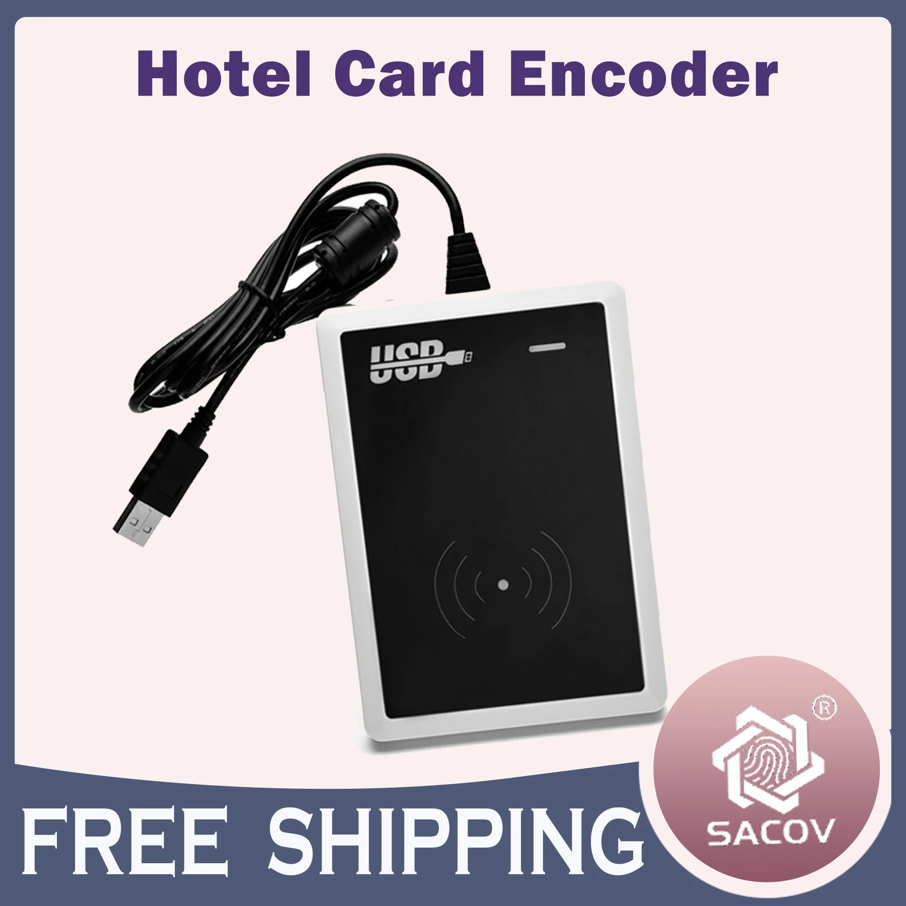 Card Encoder for ProUSB V9 Hotel Card Lock System T57 T5577 M1 Card Writer Machine Work on reception front desk card issuer