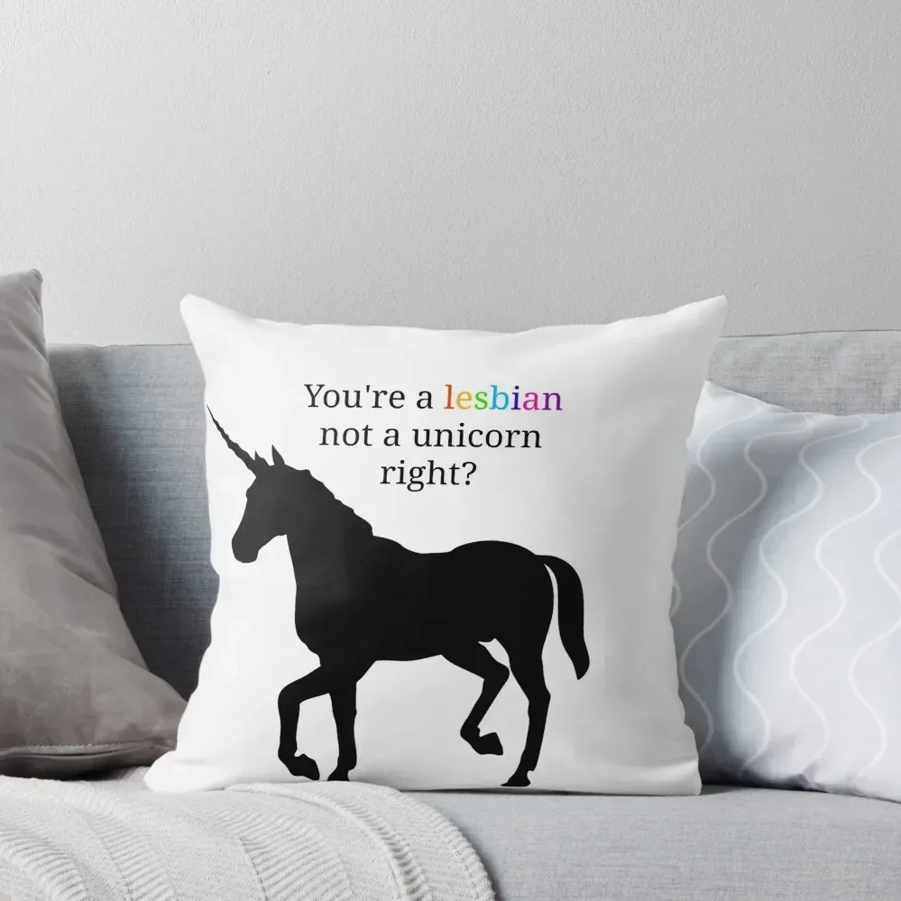 

unicorn or lesbian Throw Pillow Pillowcases Cushion Covers Sofa Pillowcase Cushion pillow