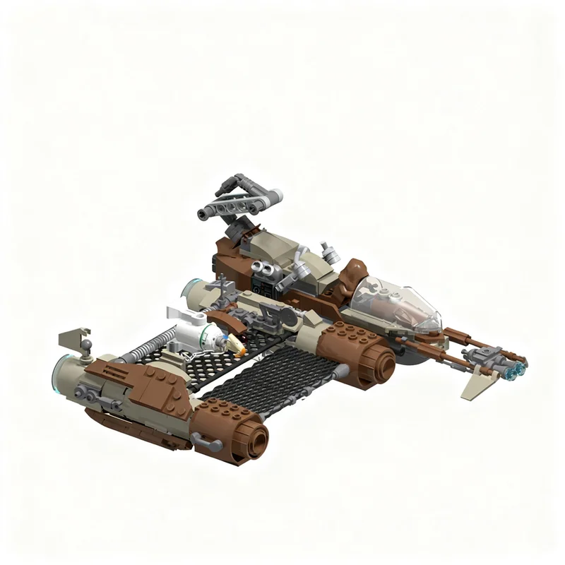 323pcs MOC Jawa Speeder 2 0 Star Battle Model Building Blocks Home Decor Desk Display Shelf Accent Premium Room Gift For Adults