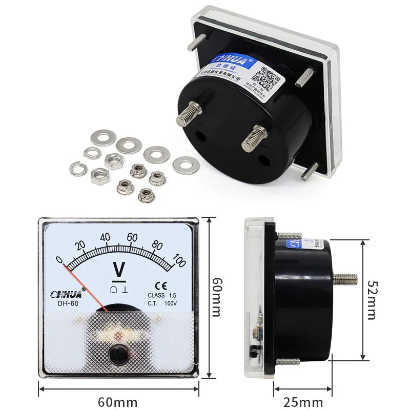 dh-80-dc-ac-voltimetro-ponteiro-tipo-5v-10v-15v-20v-25v-30v-50v-75v-100v-150v-200v-300v-450v-500v-600v-800v-medidor-de-painel