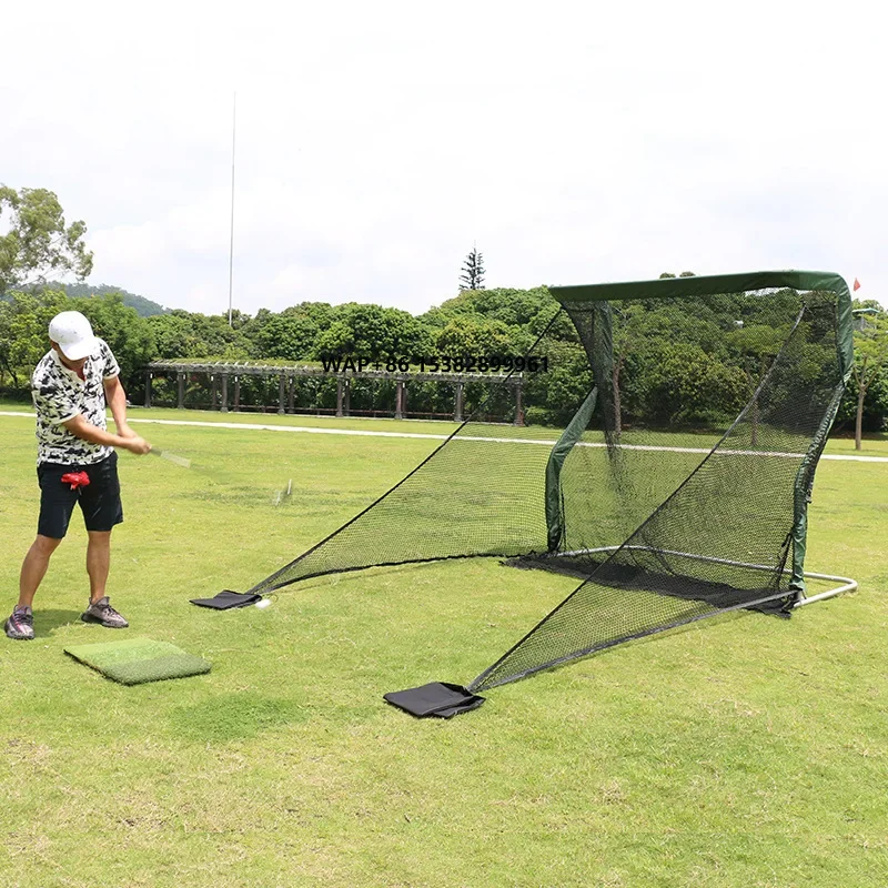 

7ft Ultimate Z-Shape Golf Practice Hitting Net with Side Netting Designed for Golf Enthusiasts Training Aids