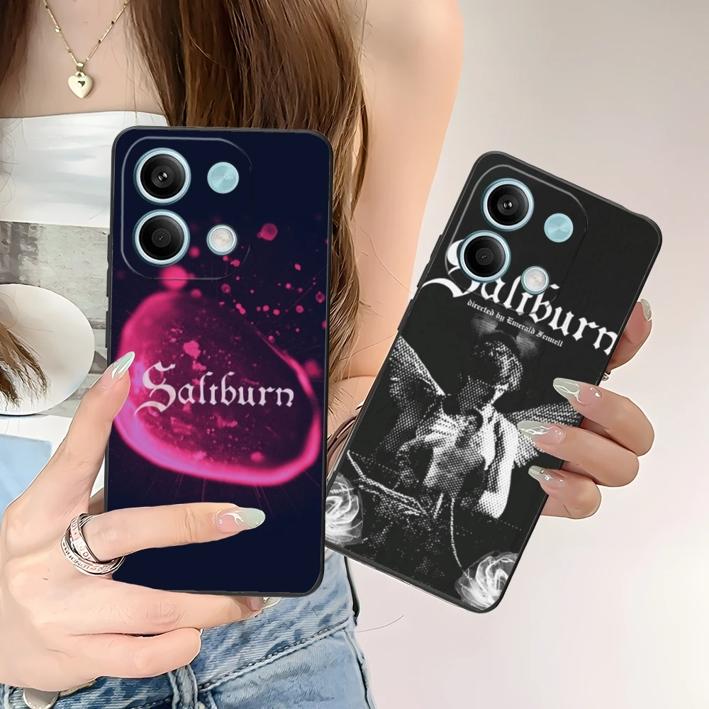 Saltburn Painting Mobile Cell Phone Case for Xiaomi POCO M6 M5 M4 M3 X6 X5 X4 X3 F6 F5 F4 F3 F2 C40 Pro GT 5G Black Cover Shell