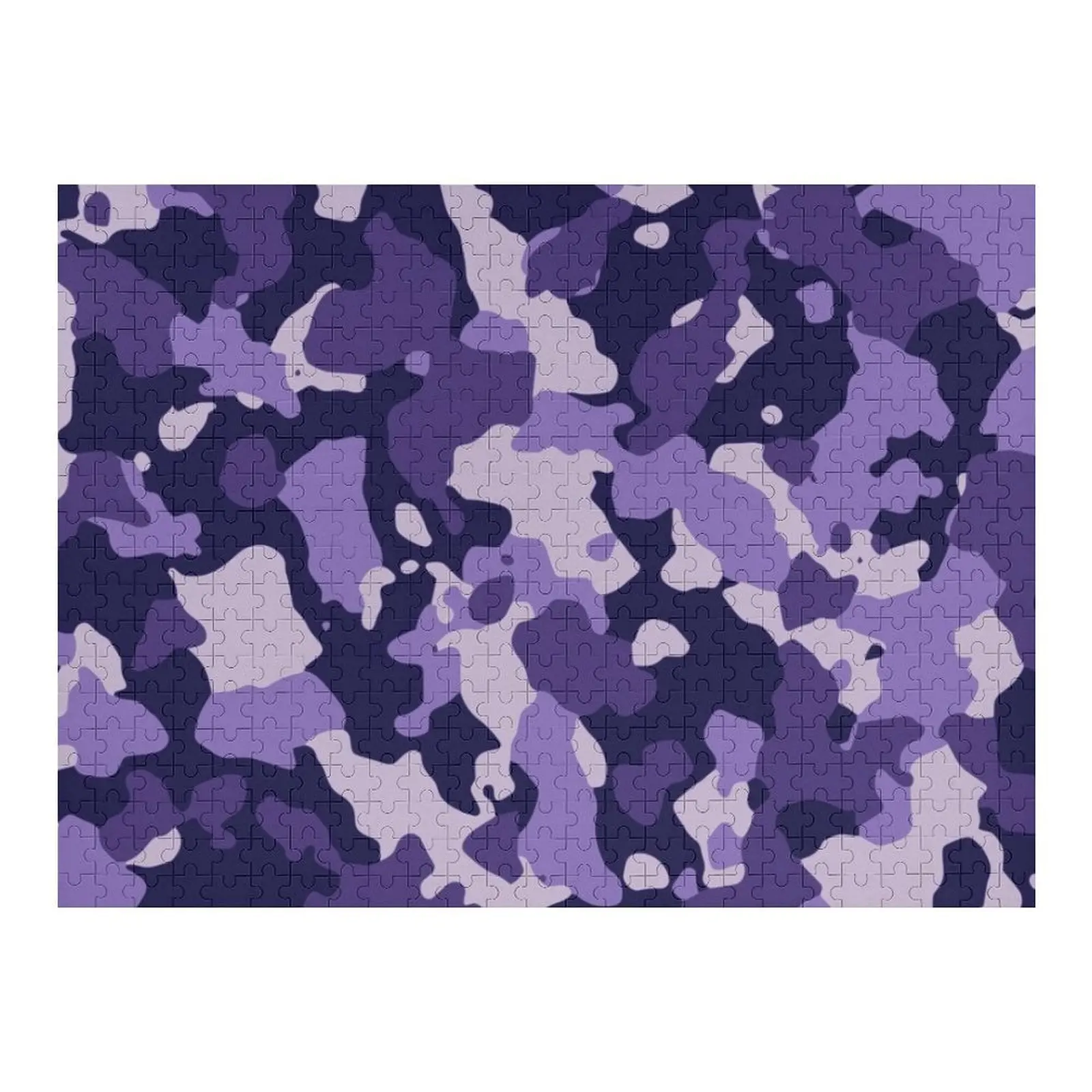 

Shades of Violet Camouflage Jigsaw Puzzle Anime Photo Personalized Gifts Puzzle