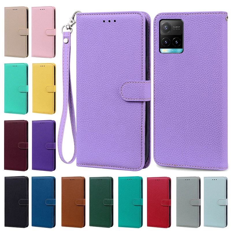 

For vivo Y21 Y21S Y33S Case Silicone Cover Wallet Leather Flip Case For vivo Y21 2021 Cases for vivo Y33S Y21 s vivoY21S Fundas