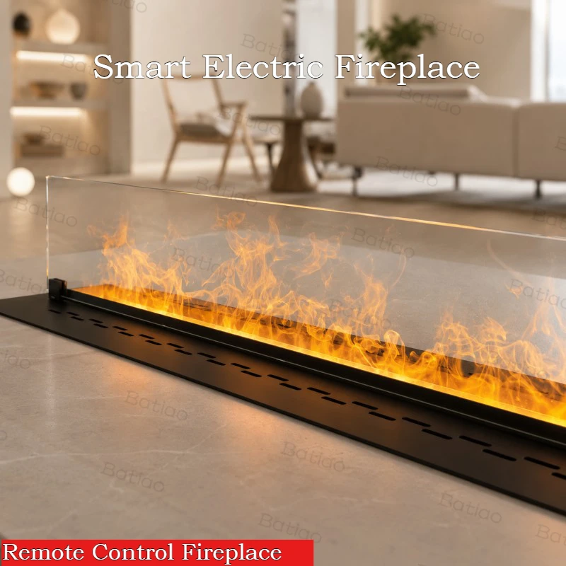 Luxury Smart Fireplace Water Vapor Flame Simulation Fireplace with Remote Control Led Fireplace Fire Simulation Firepit Chimenea