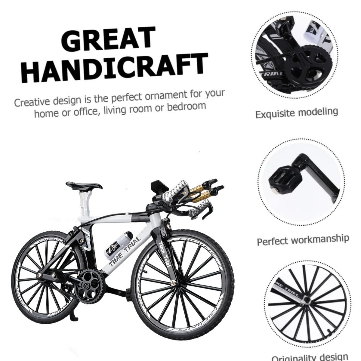 Alloy DIY bicycle model decorations, simulated bicycle model proportions, finger bicycle model, desktop decoration ornaments