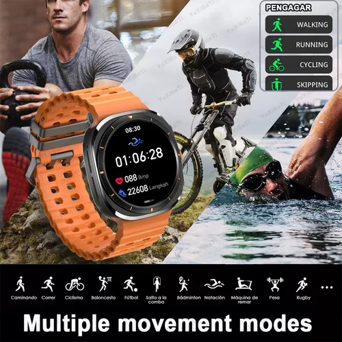 Imagen 2 del producto 2025 nuevo reloj 7 Ultra reloj inteligente hombres pantalla 3D deporte SmartWatch GPS NFC brújula oxígeno en sangre Smartwatch mujeres para Android IOS