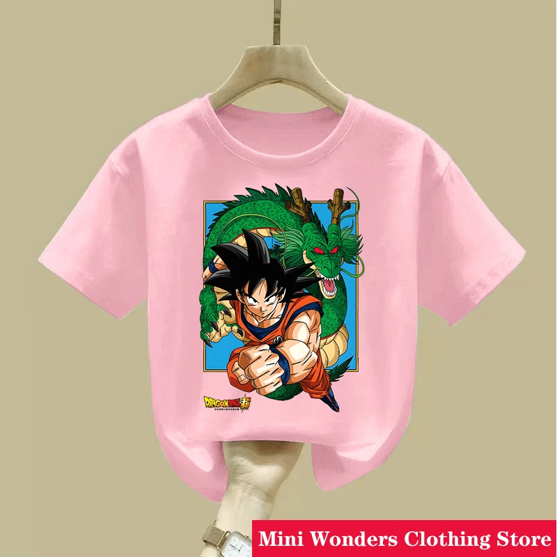 Dragon Ball Z Goku Kinder-T-Shirt, kurzärmliges T-Shirt mit Anime-Aufdruck, perfekt für Anime-Fans. Sommerliches, lässiges Baumwoll-T-Shirt – Detail 15