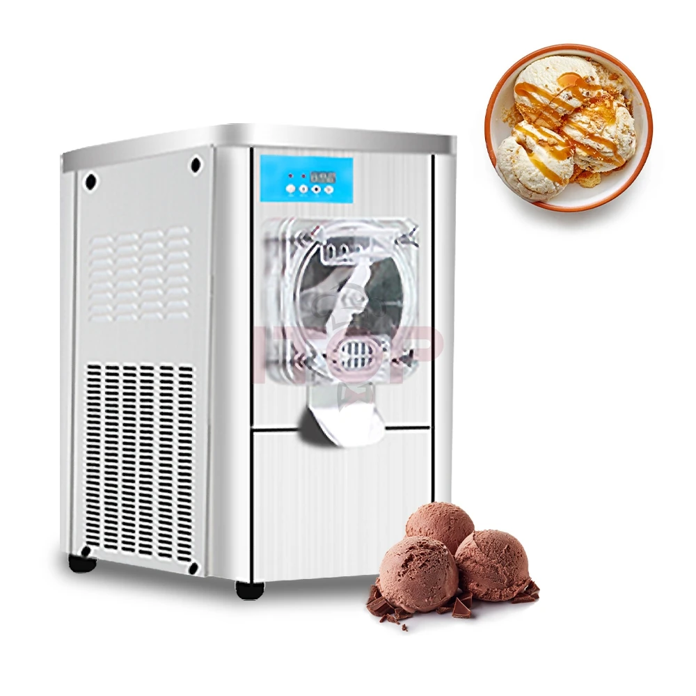ITOP 1300 واط آلة الآيس كريم الصلبة الإيطالية سطح المكتب جيلاتو صانع الآيس كريم الصلب عمودي سطح الطاولة دفعة الفريزر