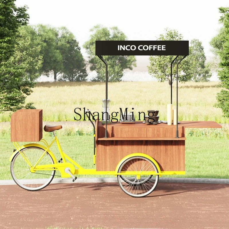 ZYY stall tricycle snacks mobile night market wrought iron dining car promotion booth float