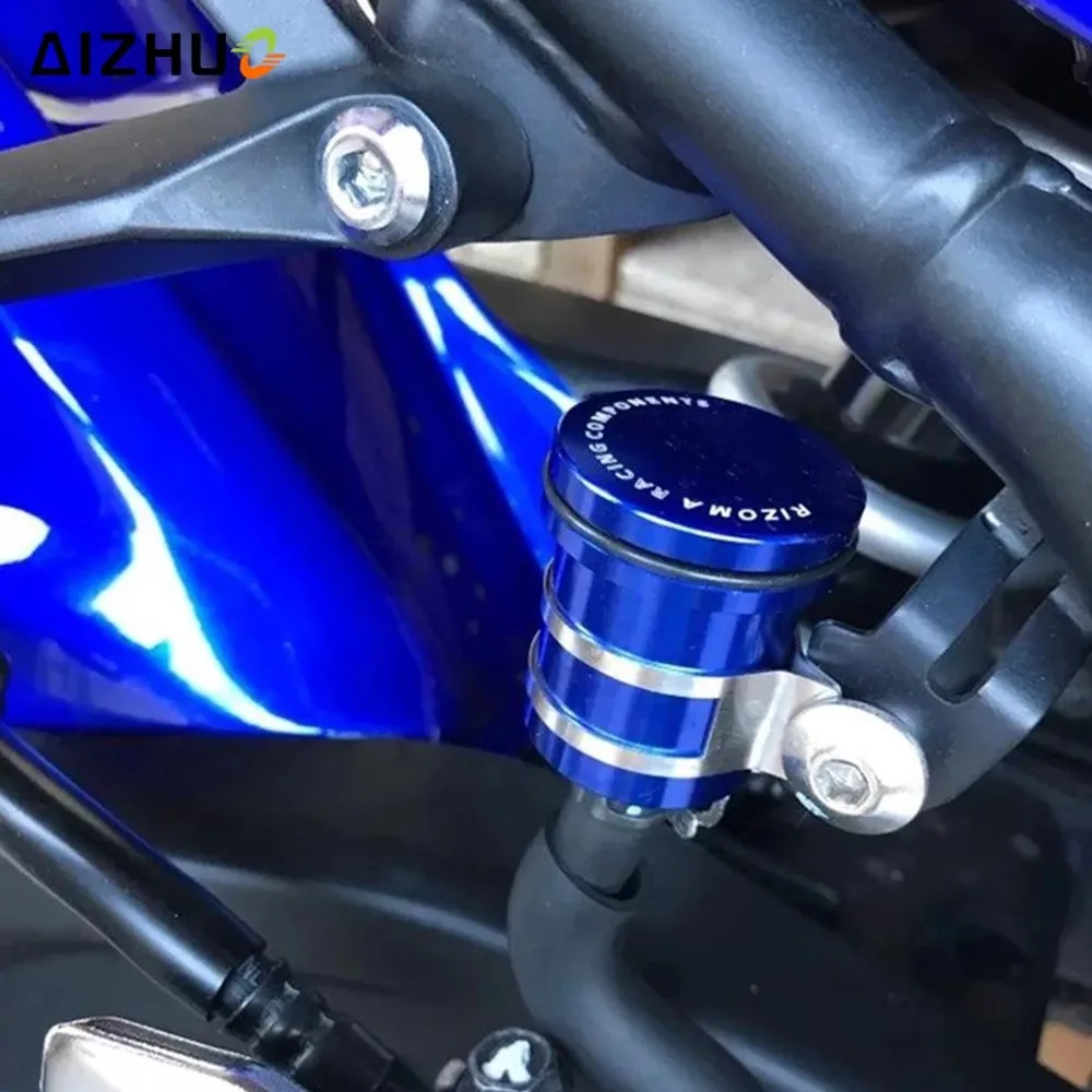 For Kawasaki Ninja ZX6R ZX 636 6R 2007 2008 2009 2010 - 2018 Rear Brake Fluid Reservoir Motorcycle Aluminium Clutch Tank Oil Cup