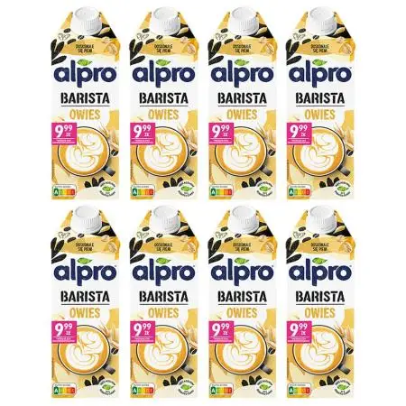 Alpro Barista Café Bebida Avena sin azúcar añadido Set 8x750 ml
