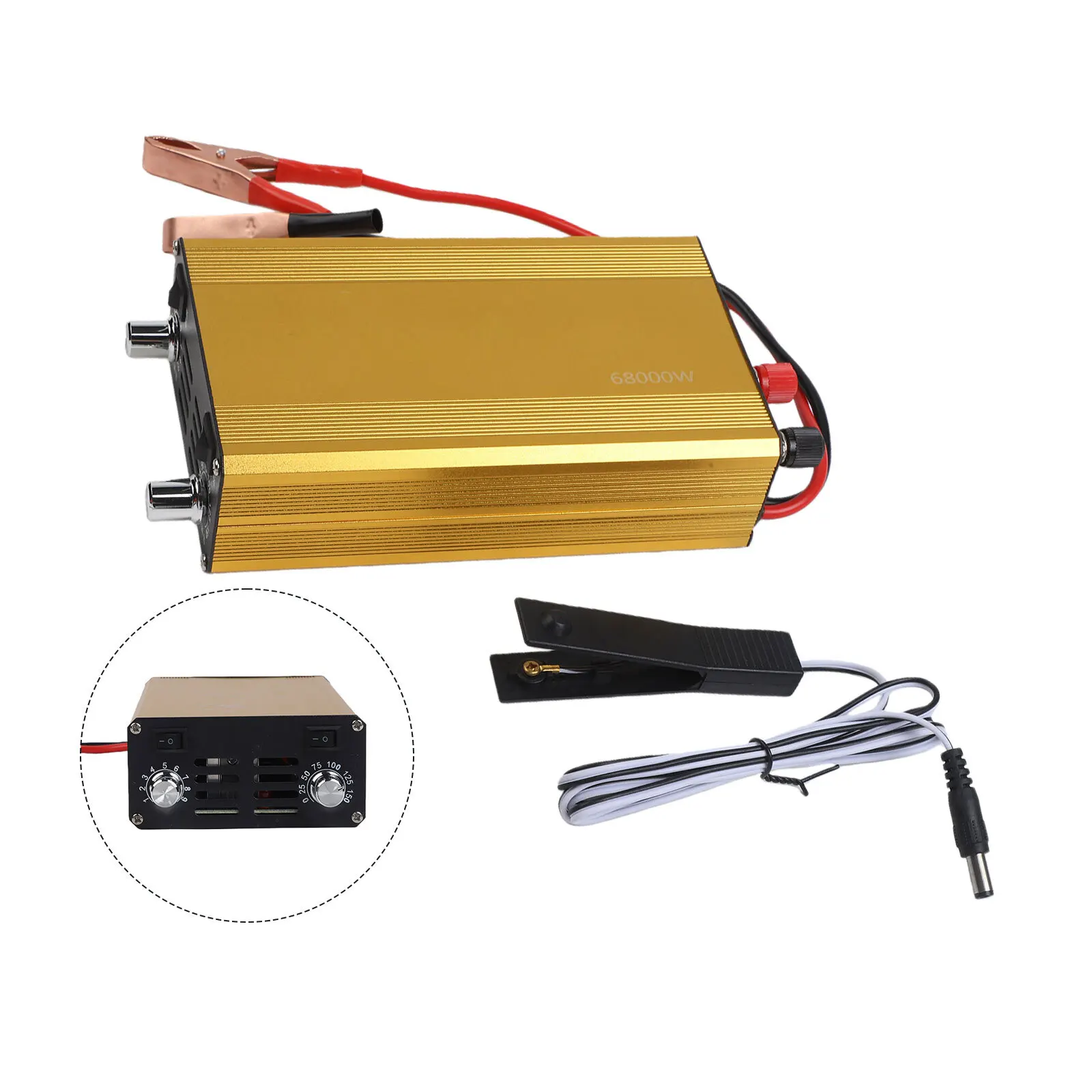 

Инвертор с чистой синусоидальной волной, преобразователь постоянного тока в переменный, желтый, из алюминиевого сплава, энергосберегающая технология для бытовой техники