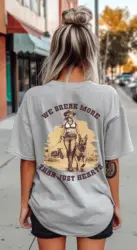 Cowgirl Rodeo Dog T Shirt Working Dutch Shepherd Malinois Bitework Heartbreaker