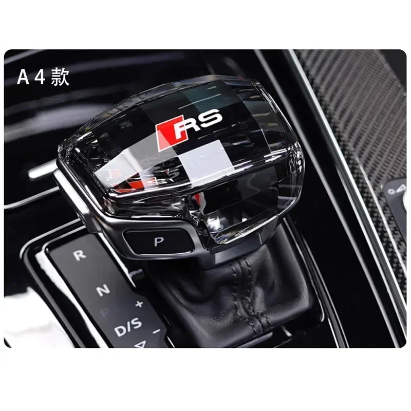 Audi Crystal Gear Shift Knob Cover for Audi Q7 A6 Q8 SQ5 A5 A4 S4 RS5 RS6 A7 SQ8 2016-2024 Gear Lever Handle