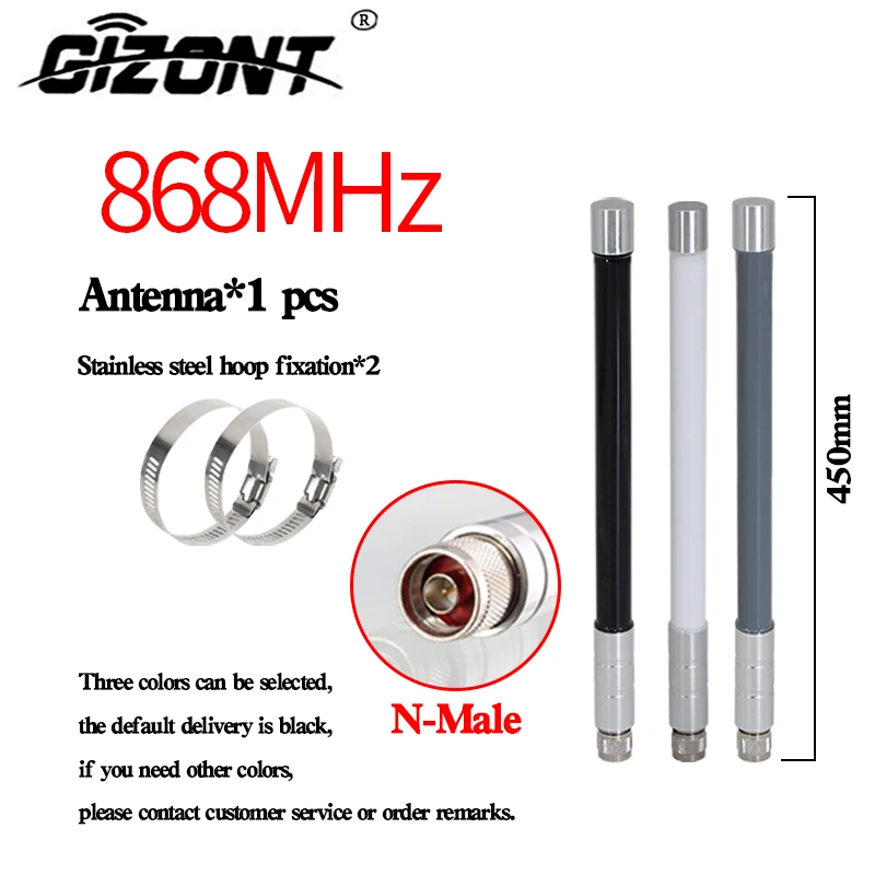 868 MHz Glasfaserantenne Outdoor OMNI Antenne 868 MHz Helium Bobcat Miner Hotspot Antennen für Meshtastic Lorawan Long Range N