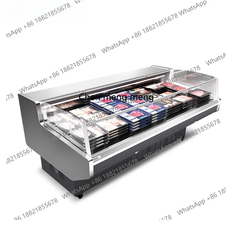 

Frost-free air-cooled fresh meat display Island cabinet deli fresh-keeping cabinet Horizontal refrigerated cabinet