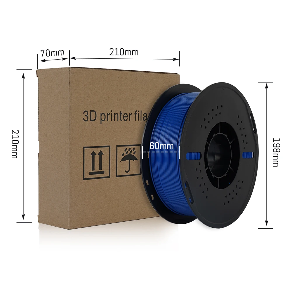3D Printer Filament 1kg 1.75m PETG High Precision Durable Material for ELEGOO/CREALITY/Bambu Lab FDM Printer Multi-Color Filamen