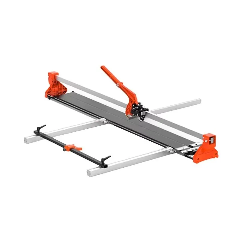 High Precision Manual Tile Cutter 120mm T Type Rail Big Wheel For Porcelain Slab Stone Large Format Tile Floor Wall Cutting