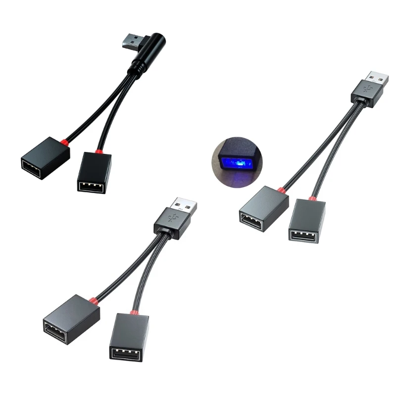 090F 2 cổng USB Hub đáng tin cậy dây điện sạc dây điện dây điện dây điện dây điện