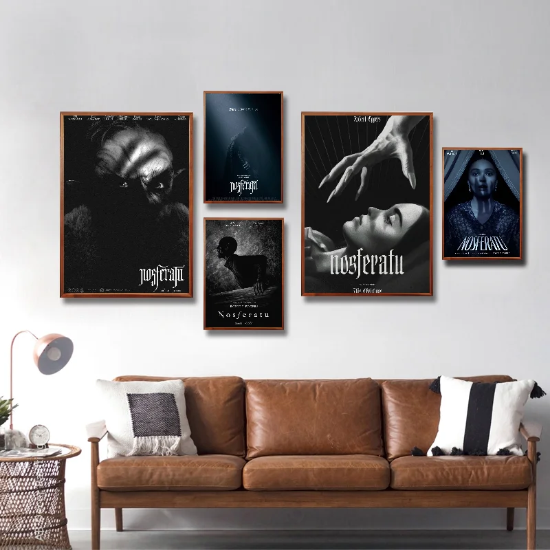 N-Nosferatu Movie Poster Self-adhesive Art Waterproof Paper Sticker Coffee House Bar Room Wall Decor