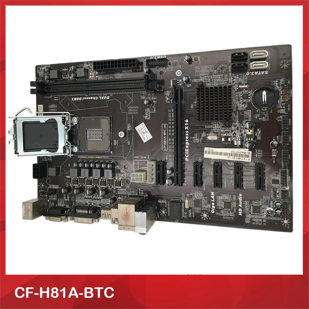 

Mining Motherboard For Colorful CF-H81A-BTC H81A-BTC 6GPU 6PCI-E 1150 H81 DDR3 Perfect Test, Good Quality