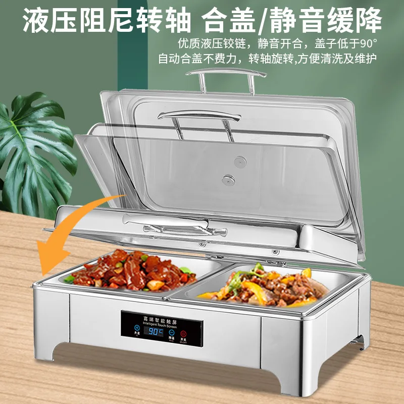 Stainless Steel Hydraulic Buffet Stove Insulation Pot Hotel Buffy Stove Electric Heating Buffet Breakfast Stove Insulation