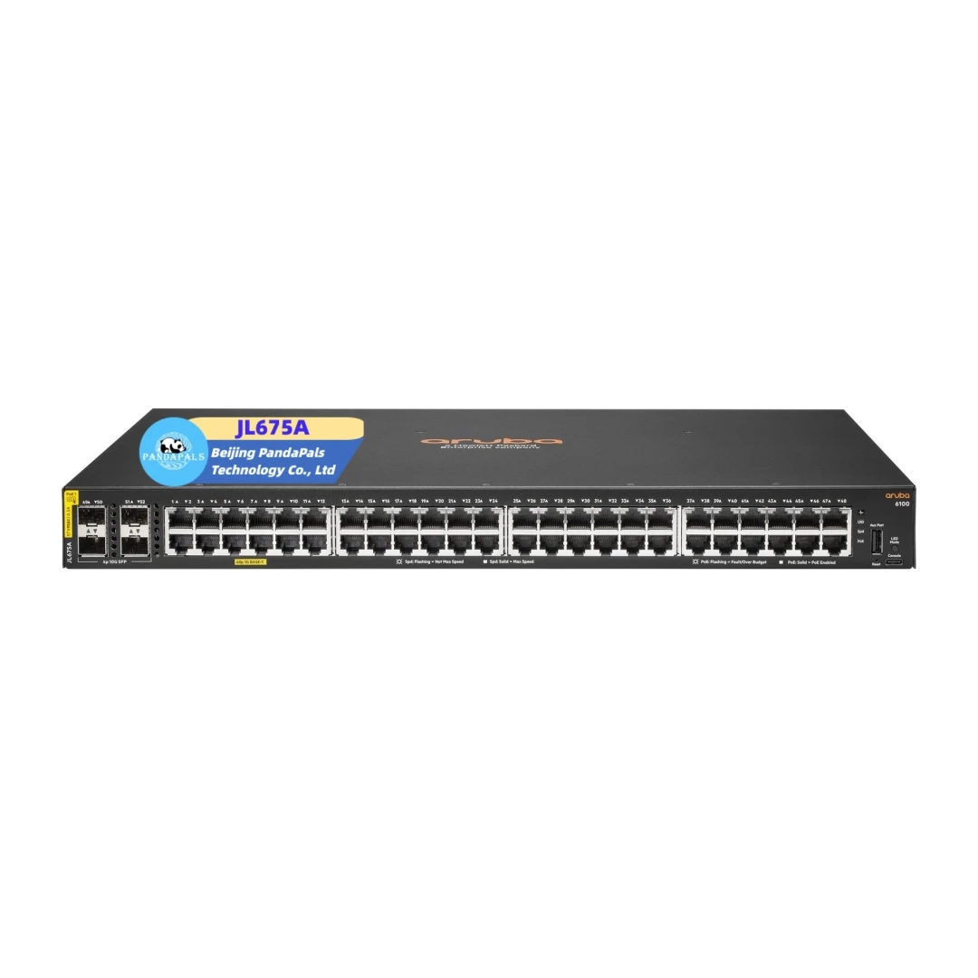 مفاتيح شبكة Aruba Enterprise 10gbe الأصلية الجديدة إيثرنت جيجابت 48 منفذ poe JL675A