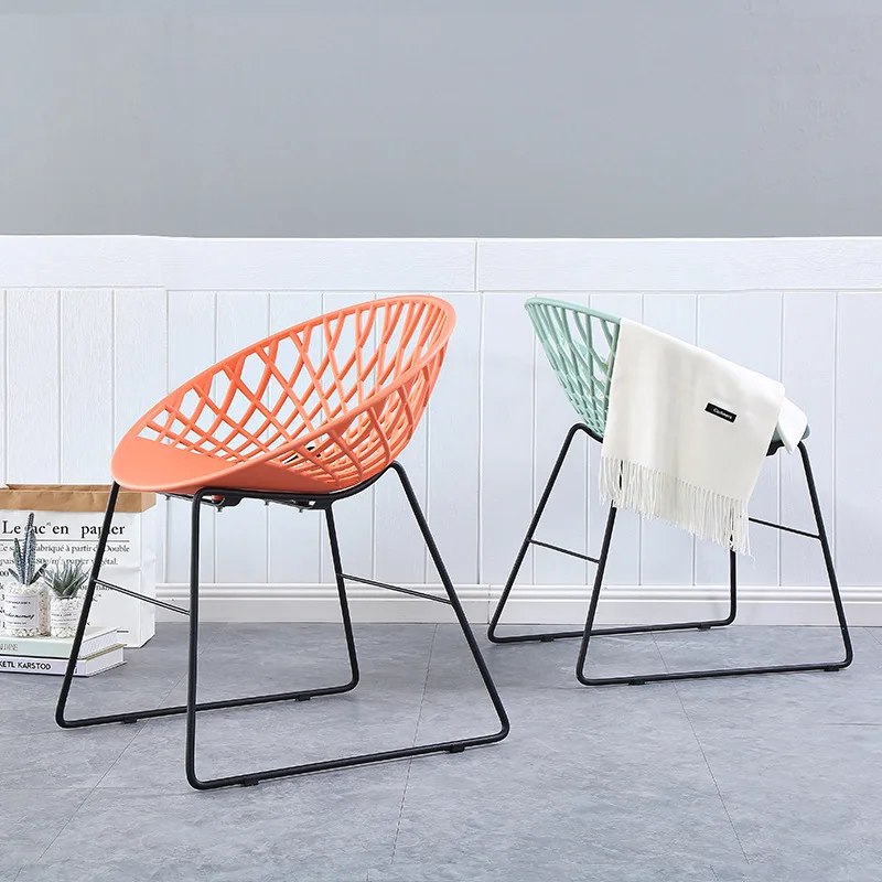 Simple computer lazy chair creative fashion leisure chair hollow breathable balcony bedroom book chair dining chair household