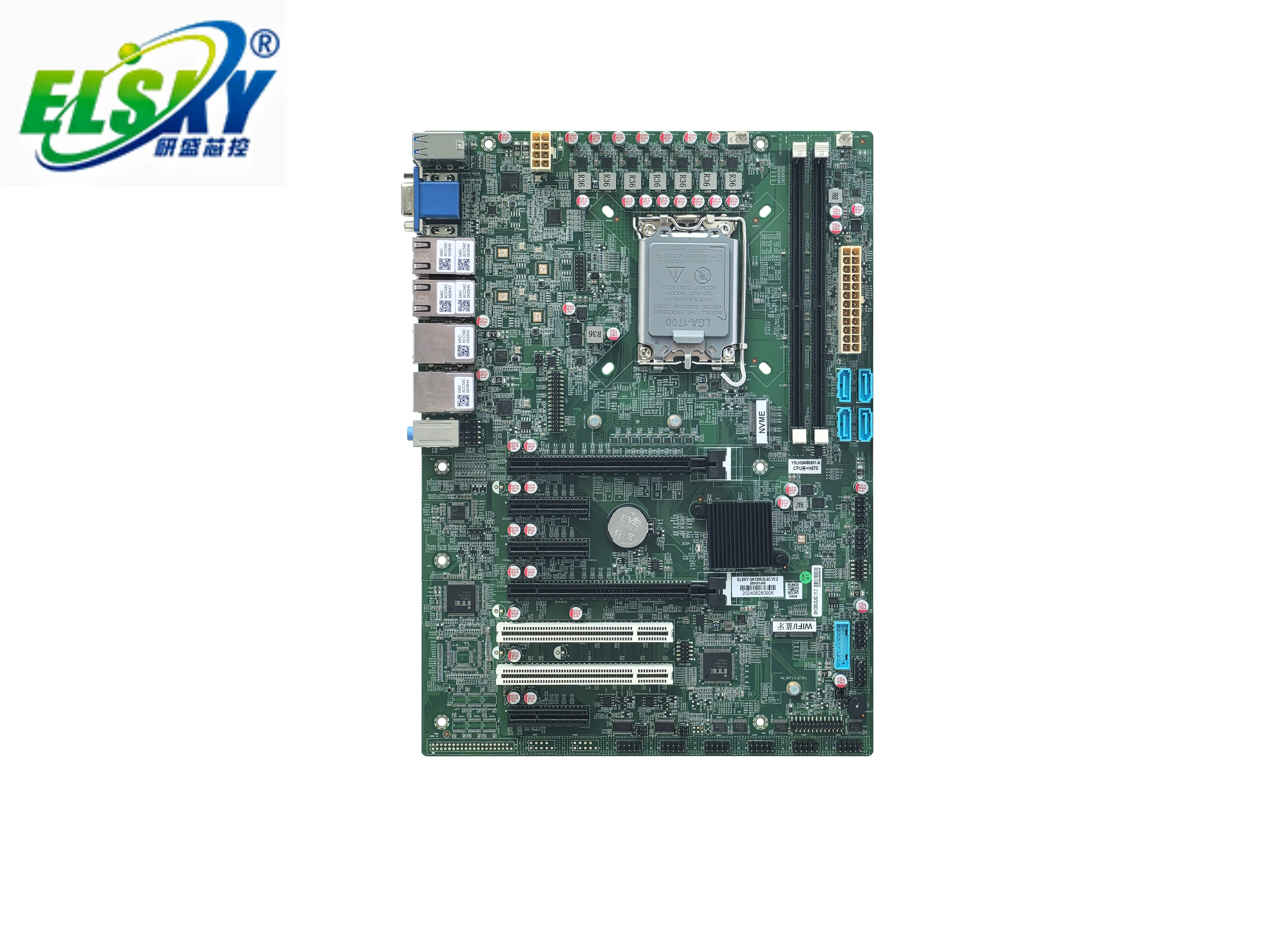ELSKY GK1200 ITX Motherboard Support 12th/13th/14th Gen  Core I3/i5/i7/i9 Independent CPU 64G DDR4