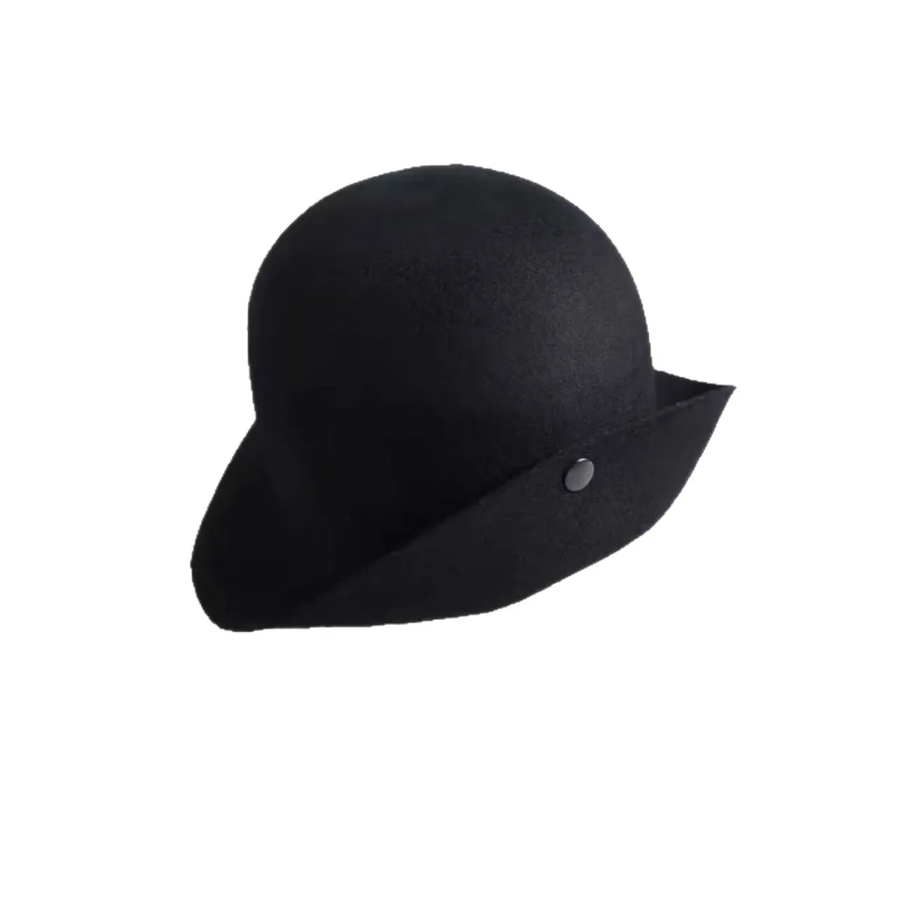gift-ladies-solid-color-cloche-hat-100-wool-retro-short-brim-soft-warm-fall-winter-headwearoutdoor-women-travel-fashion