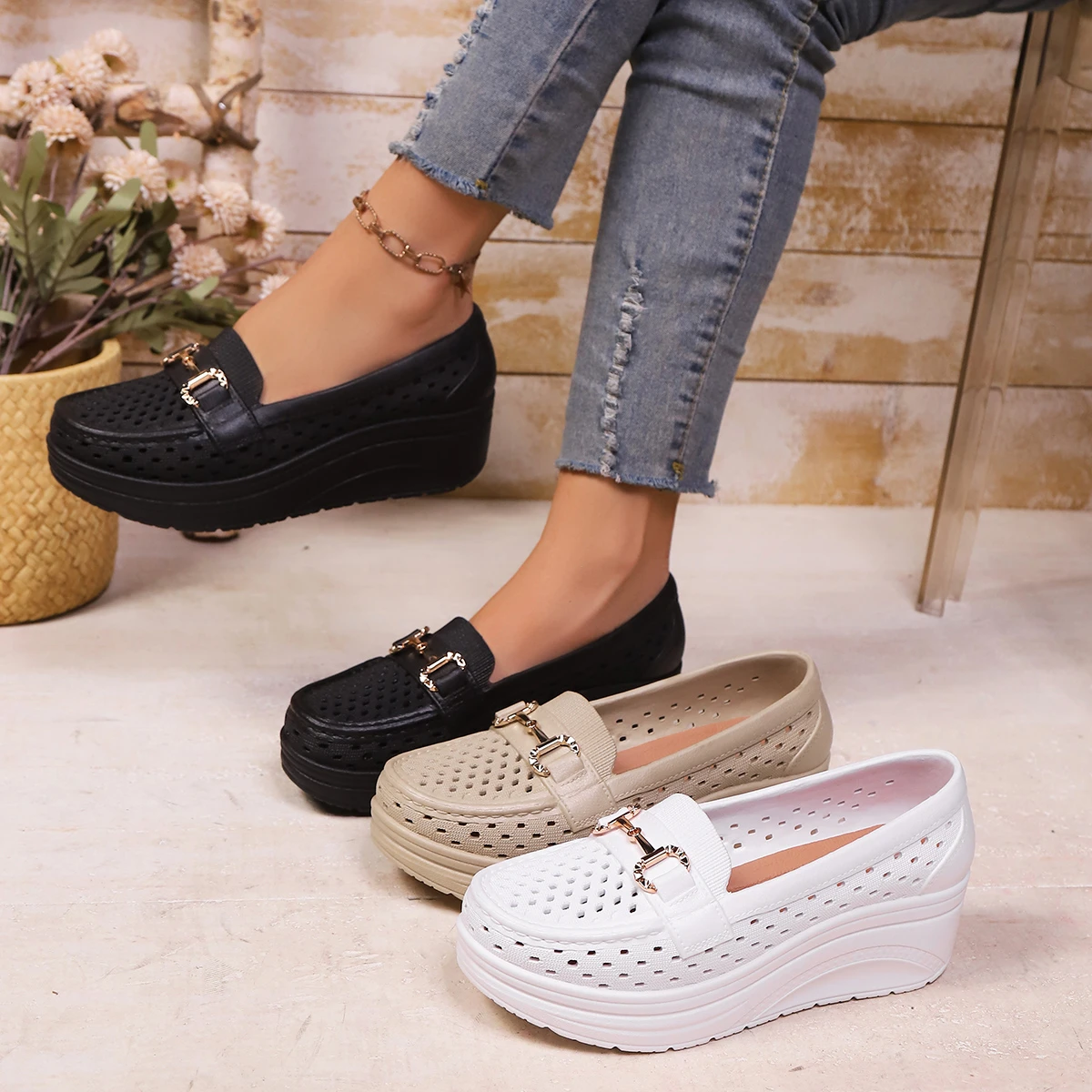 Women Sandals Comfortable Shallow Flats Shoes Women Platform Breathable Ballet Casual Outdoor Sandals Women Zapatos De Mujer