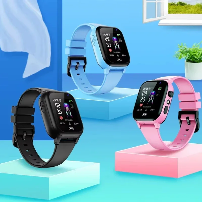 Lenovo 2027 Upgrade 5G Children Smart Watch GPS Video Call SIM Card SOS Waterproof Camera Watch For Boy Girl Add Earphone view 2