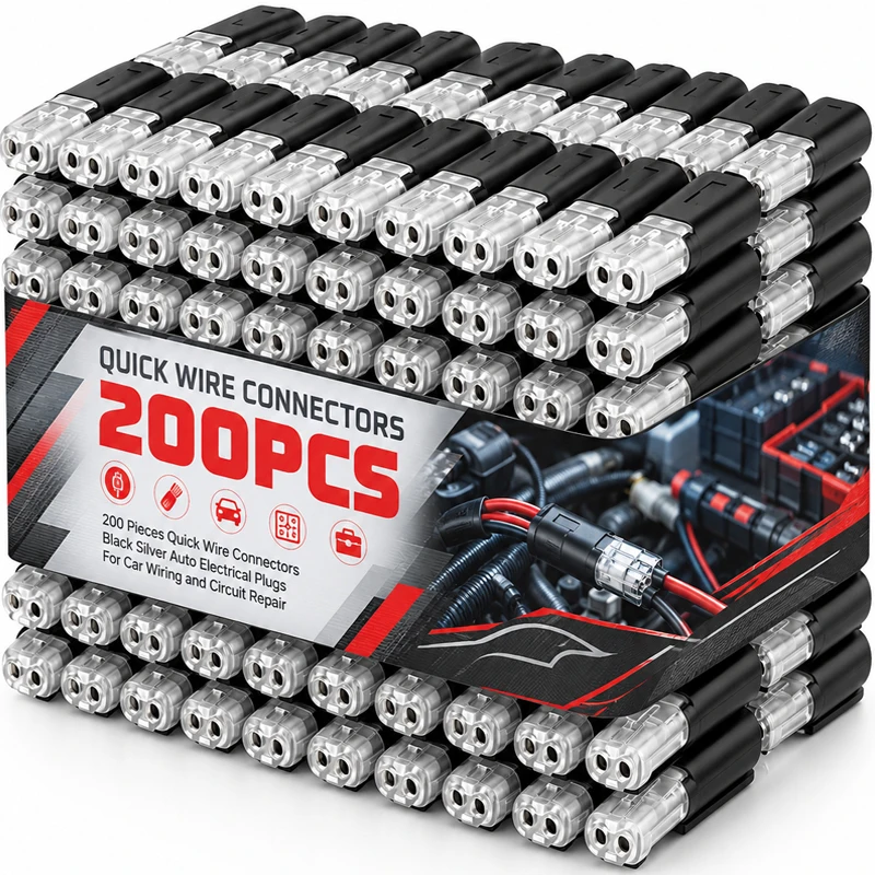D2 Cable Wire Connectors Quick Splice Crimp Terminal Plug-In Electrical Car Wire Connection Double-Wire Connector Tool Wholesale