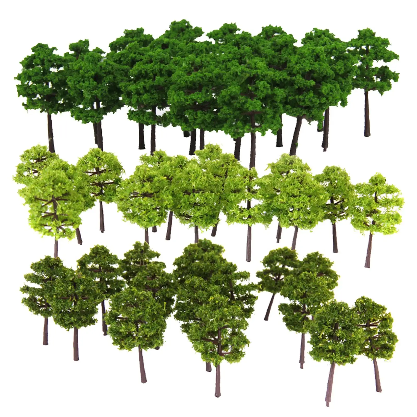 120pcs 1:250 Model Trees Train Layout Scenery Green Trees for DIY Crafts