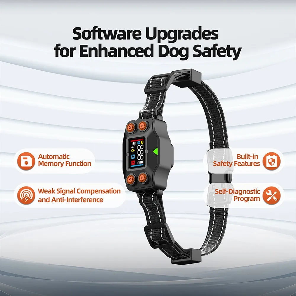 New Arrival Smart GPS Wireless High Precision Electronic Fence, Outdoor Waterproof OLED Screen Pet Dog Training Shock Collar