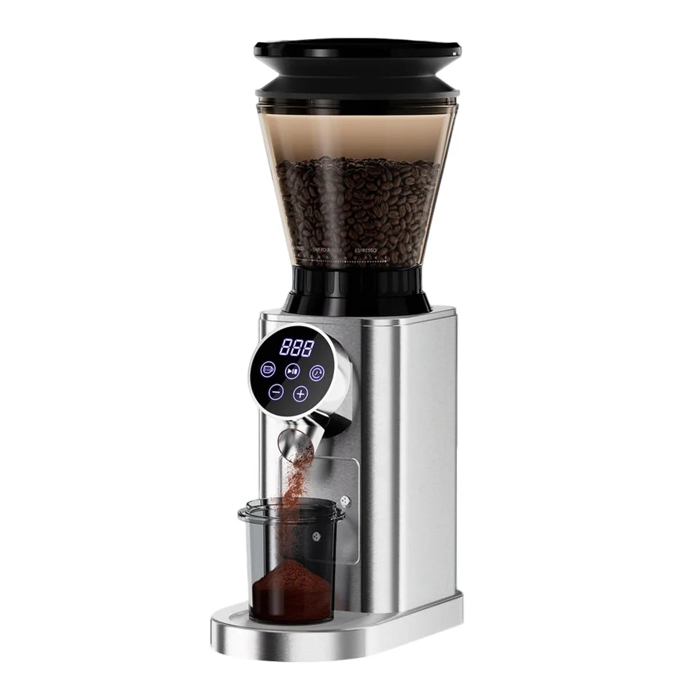 

Top Selling Professional Stainless Steel Flat Burr Electric Quiet Operation Espresso Commercial Coffee Bean Grinder
