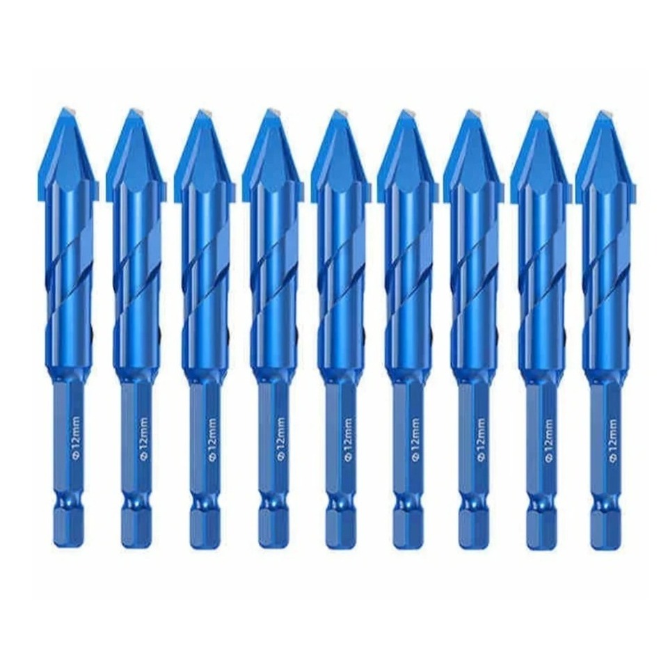  6/8/10/12mm High Hardness Eccentric Drill Precision Drilling Glass Tile Ceramic Punching Rock Slab Drill Bit Offset Cutting 