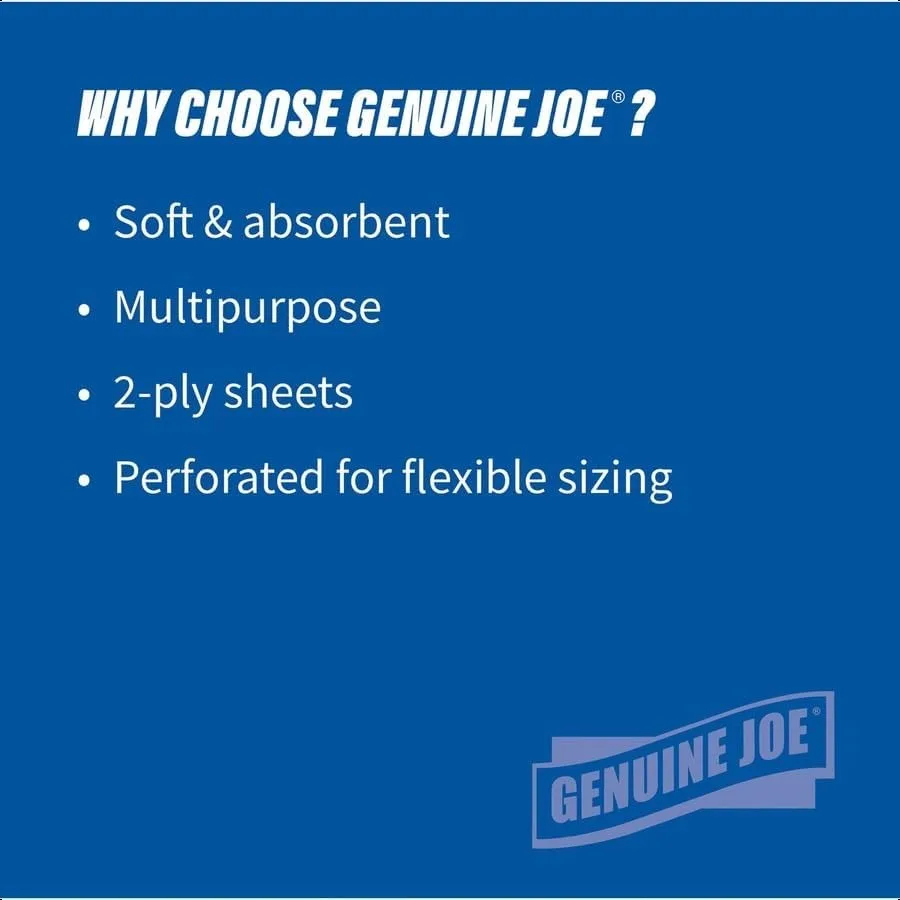 GJO24080 2-lagige Haushaltsrollenpapierhandtücher, Packung mit 30 Stück, WEISS