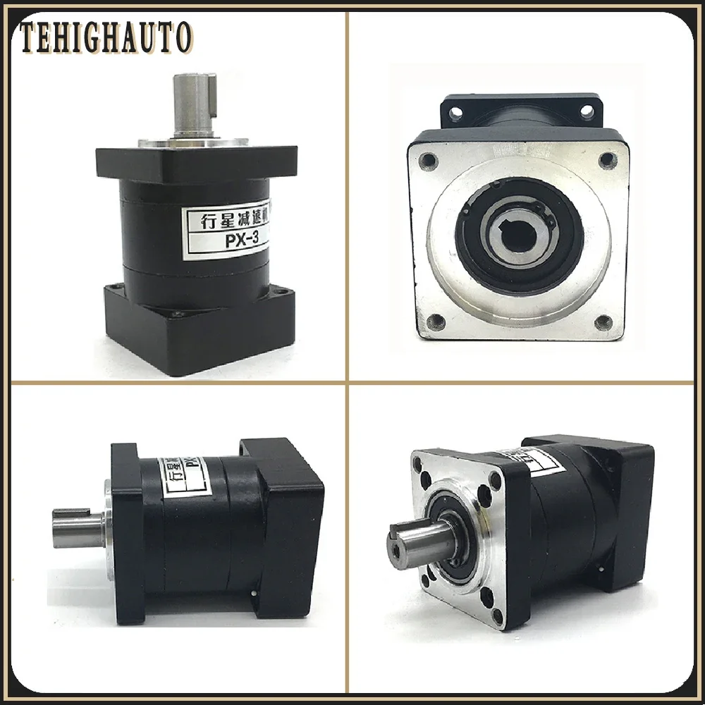 Imagem -04 - Nema 34 Planetary Gear Stepper Motor Reducer Stepper Motor Reducer 86 mm Velocidade Ratio 3:15:110:1216 Input 12.7 14 mm Cnc