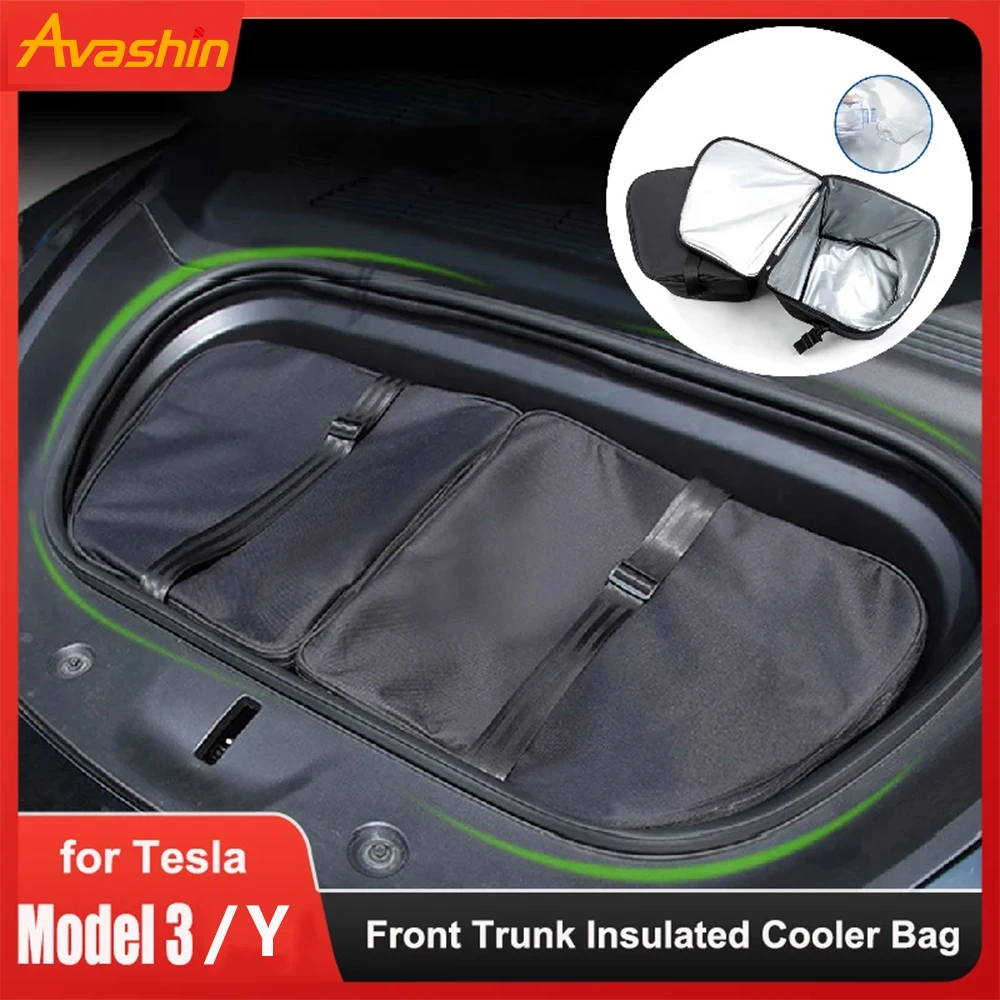 

Для Tesla Model Y 3, органайзер-холодильник Highland Frunk, изоляционная сумка для хранения переднего багажника, изолированная сумка-холодильник для Tesla Y 3