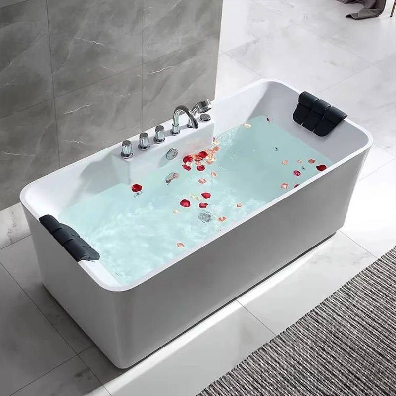 

Modern style indoor solid surface acrylic freestanding Jacuzzi soaking