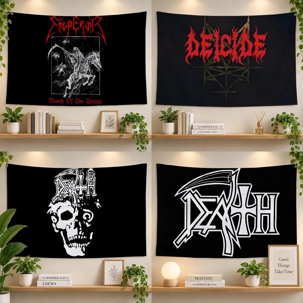 Band Death Metal Classic Heavy Rock Flags Personalized Banner Flag Room Dorm Camping Picnic Garage Bar Outdoor Wall Decor