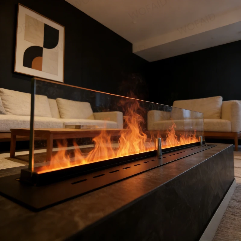 

Умный дистанционно управляемый электрокамин с эффектом пламени LED для европейской спальни, большой королевский бездымный атомайзер-камин