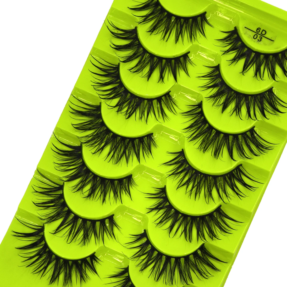 HBZGTLADFalsche Wimpern Cosplay Spiky Lashes Nerz Dramatische Manga Anime Wimpern Dicke Gefälschte Wimpern Extensions Puppe Streifen Wimpern – Detail 10