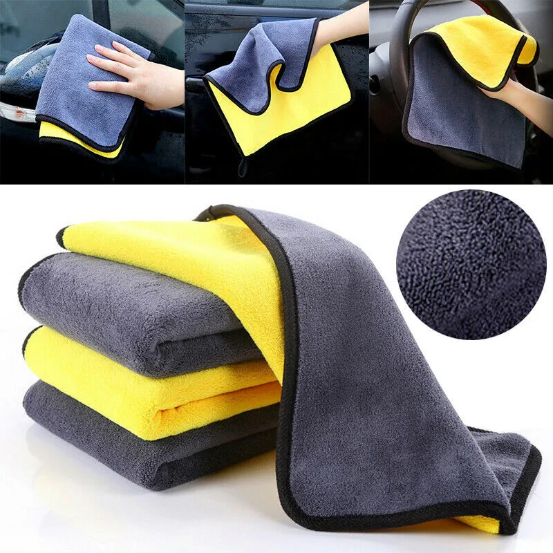 Microfiber Car Wash Towel Car Cleaning Cloth for Suzuki Vitara Swift Ignis Kizashi SX4 Baleno Ertiga 2016 2017 2018