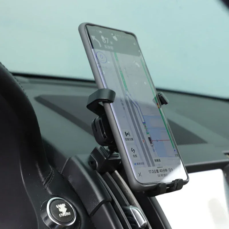 

Car Central Control Mobile Phone Holder GPS Navigation Bracket Interior Car Accessories For Land Rover Freelander 2 2007-2015